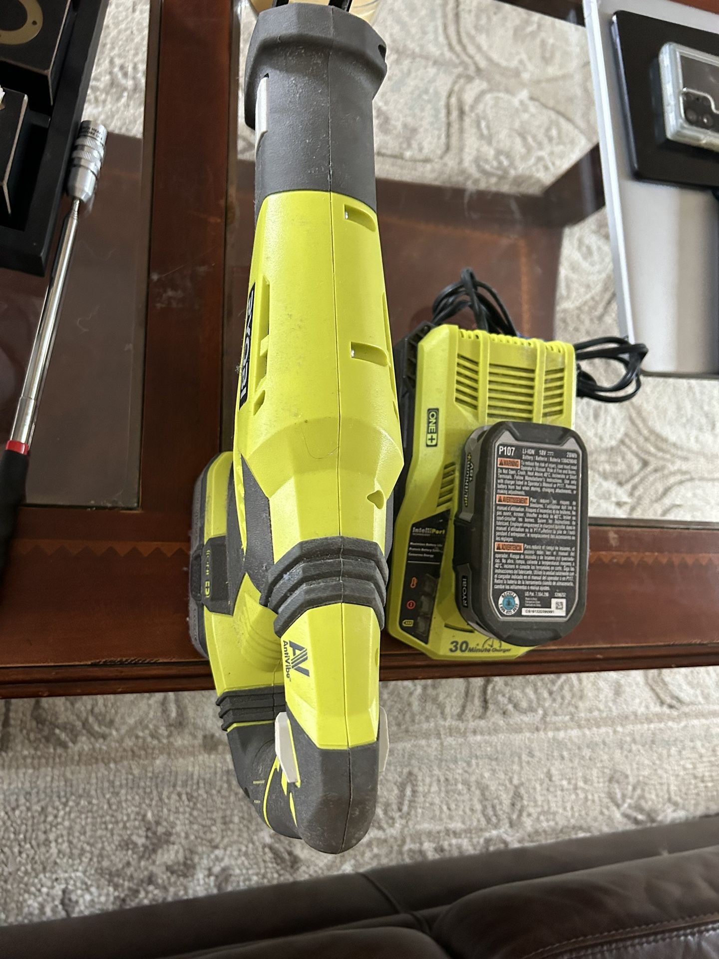 Ryobi Reciprocating Saw 2 Batteries and Charger