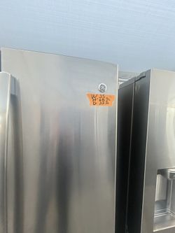 GE Beautiful Stainless Steel 3 Doors Refrigerator 