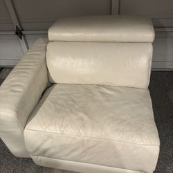 4 Piece Leather Recliner Sectional 