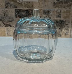Pumpkin Glass Jar 