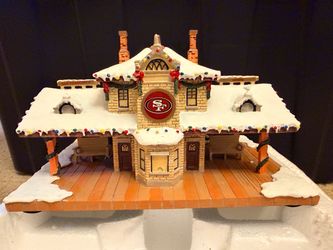 49ers Christmas Station scene