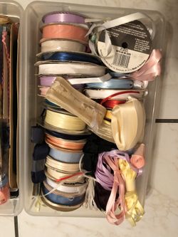 Fabric cuts, zippers, buttons, sewing materials, patterns - everything must go!