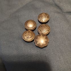 Silver Button Covers 