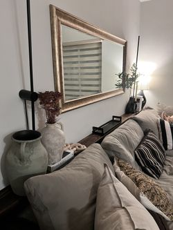 Walnut Colored Floating Shelves