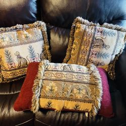 3 Sofa Pillows 