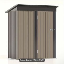 Brand New in box Metal 5'x 3' Outdoor Storage Shed 