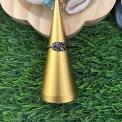 Natural Alexandrite Crystal Ring Scorpion/Red UV 925 Black Band All Size Fits Adjustable Band