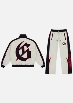 Cream and Black Godspeed G Tracksuit Set