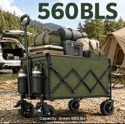 New Green XXL Capacity Heavy Duty 360 Degree all terrain tires - holds 560 lbs