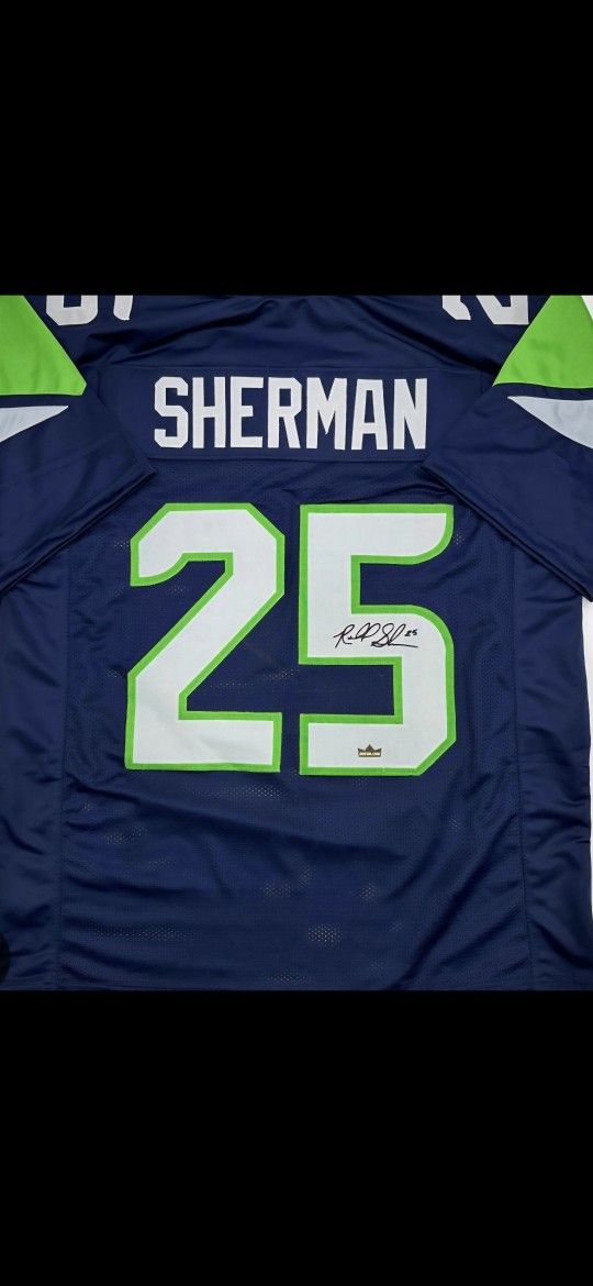 Richard Sherman Autographed Jersey!