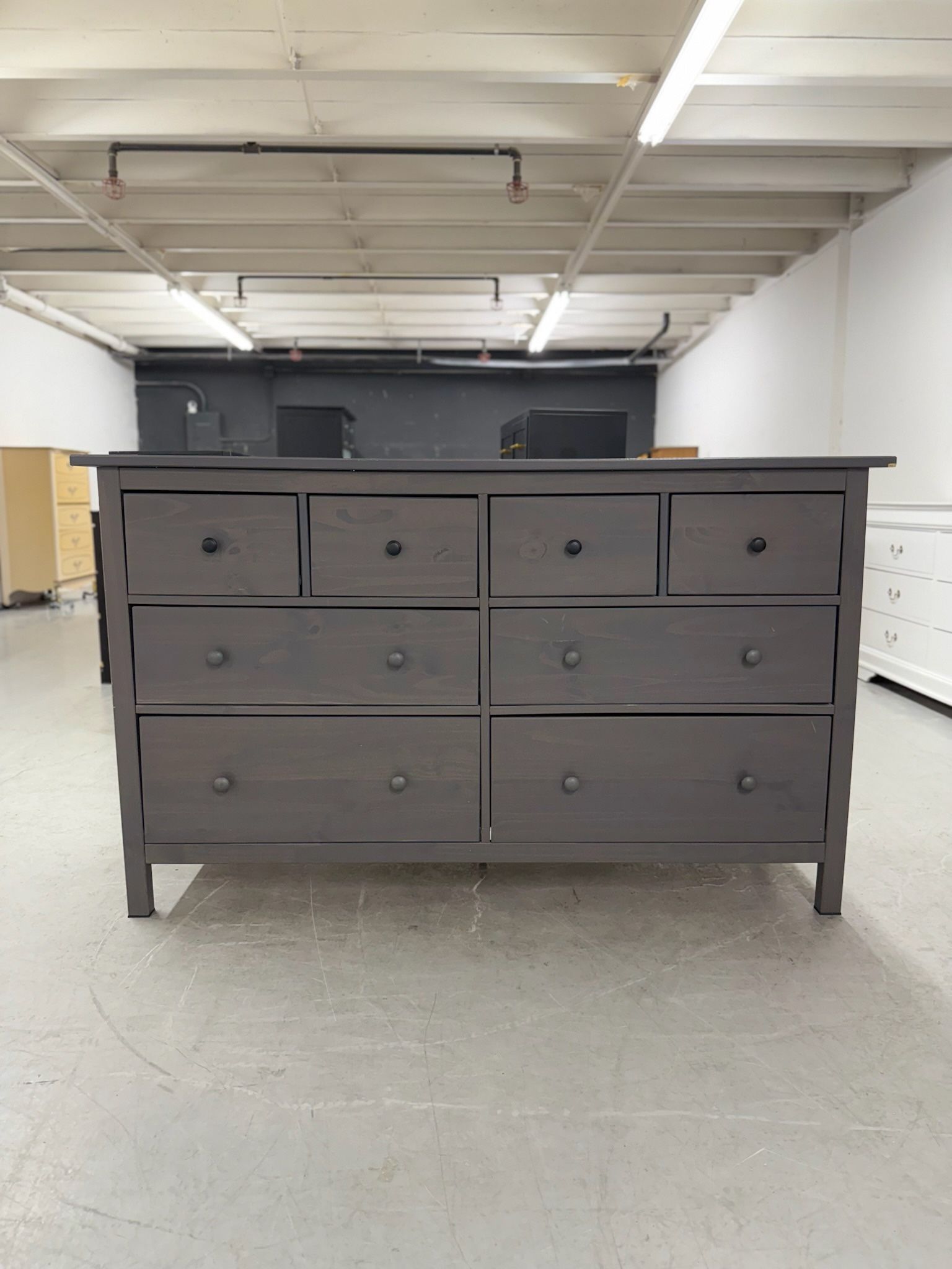 Large Gray IKEA Hemnes 8 Drawer Dresser - Tons Of Storage