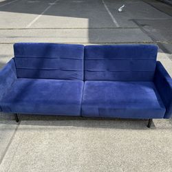 FREE Blue velvet modular couch