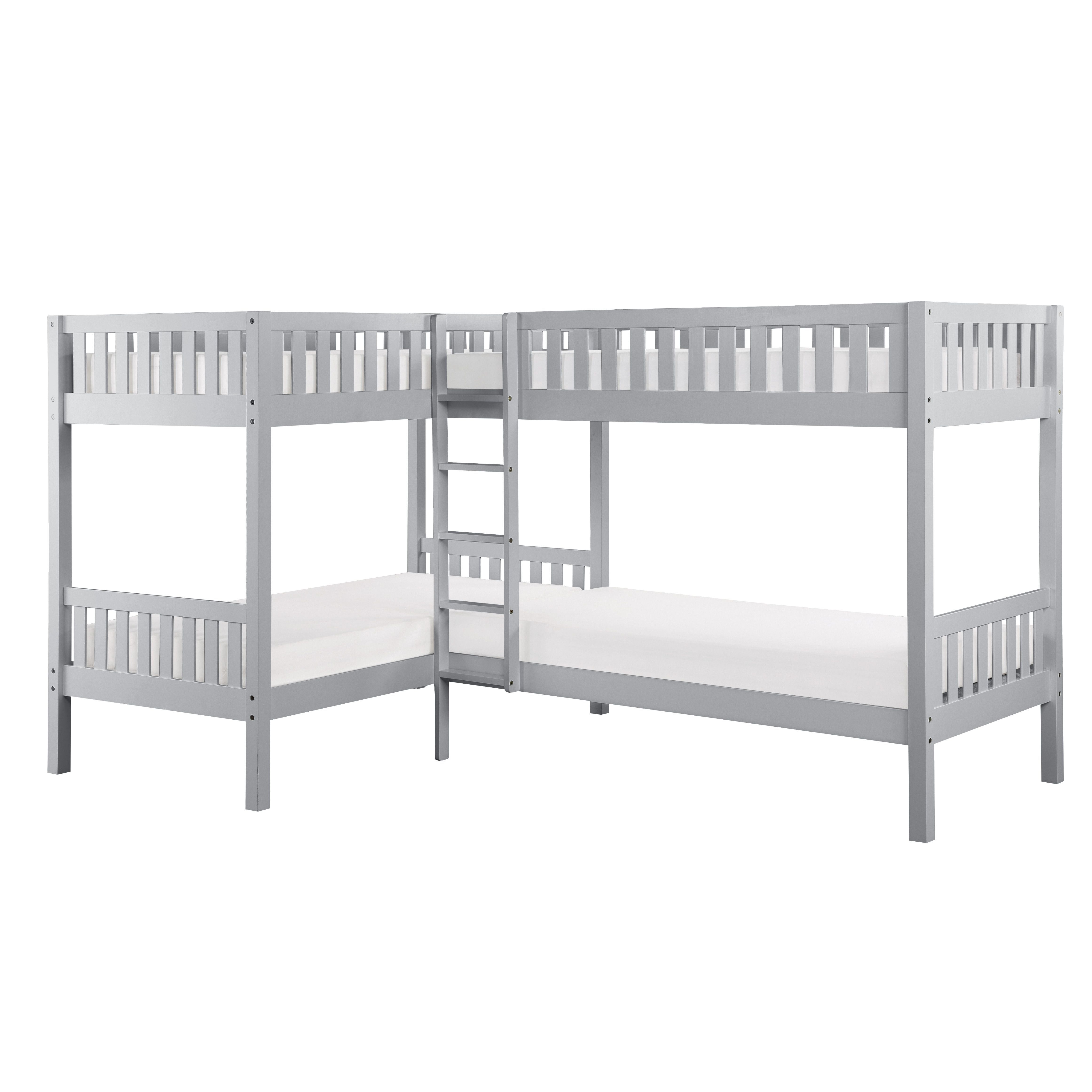 Corner Twin Size Bunk Bed