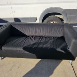 Ikea sofa/couch Black W/ Removable cover/smoke free