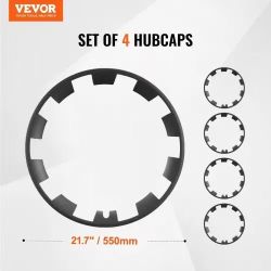889# Wheel Rim Cover Hubcaps, 20 in, Model Y Fully Fit Hubcap with Snap, Guard Tape & Valve Nozzle Hole, ABS & PC Hubcap with Upgraded Buckle, High Ri