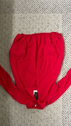 Women’s Red Plus size Long Sleeve Blouse