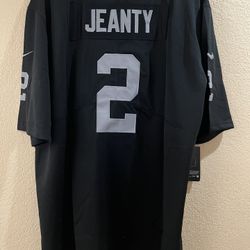 Ashton Jeanty Raiders New Black Jersey Size XXL
