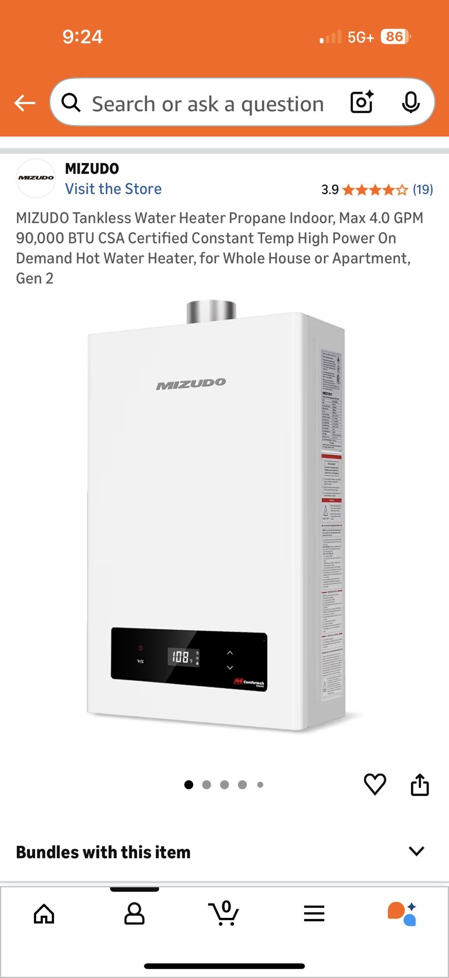 Tankless Water heater