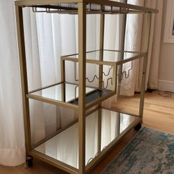 Mini bar, Mirrored, Gold