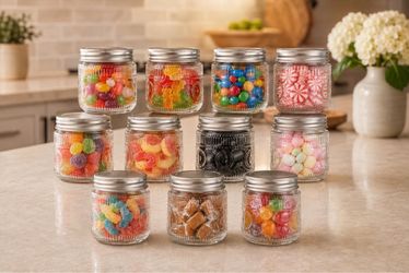 8 oz Vintage Mason Jars with Lids, Safe for Storage, Canning, DIY 11 Pack