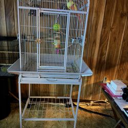 Parrot Cage w Extras