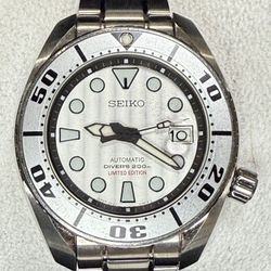 Seiko Sumo Date Silver Dial Automatic Mens Classic Watch *Limited Edition*. Reloj