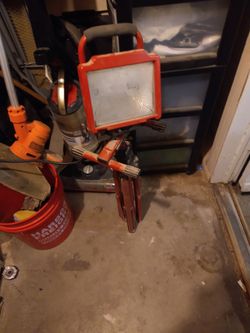 Halogen Stand Light Lamp Auto Shop Warehouse Work Light Flood Light