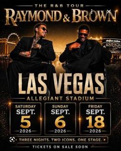 2ea Chris Brown & Usher R&B Tour Concert Tickets in Vegas
