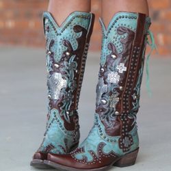 Double D by Old Gringo Ammunition Turquoise DDL001-1 Size 6