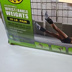10 Lb. Pair Of Ankle/Wrist Workout Weights