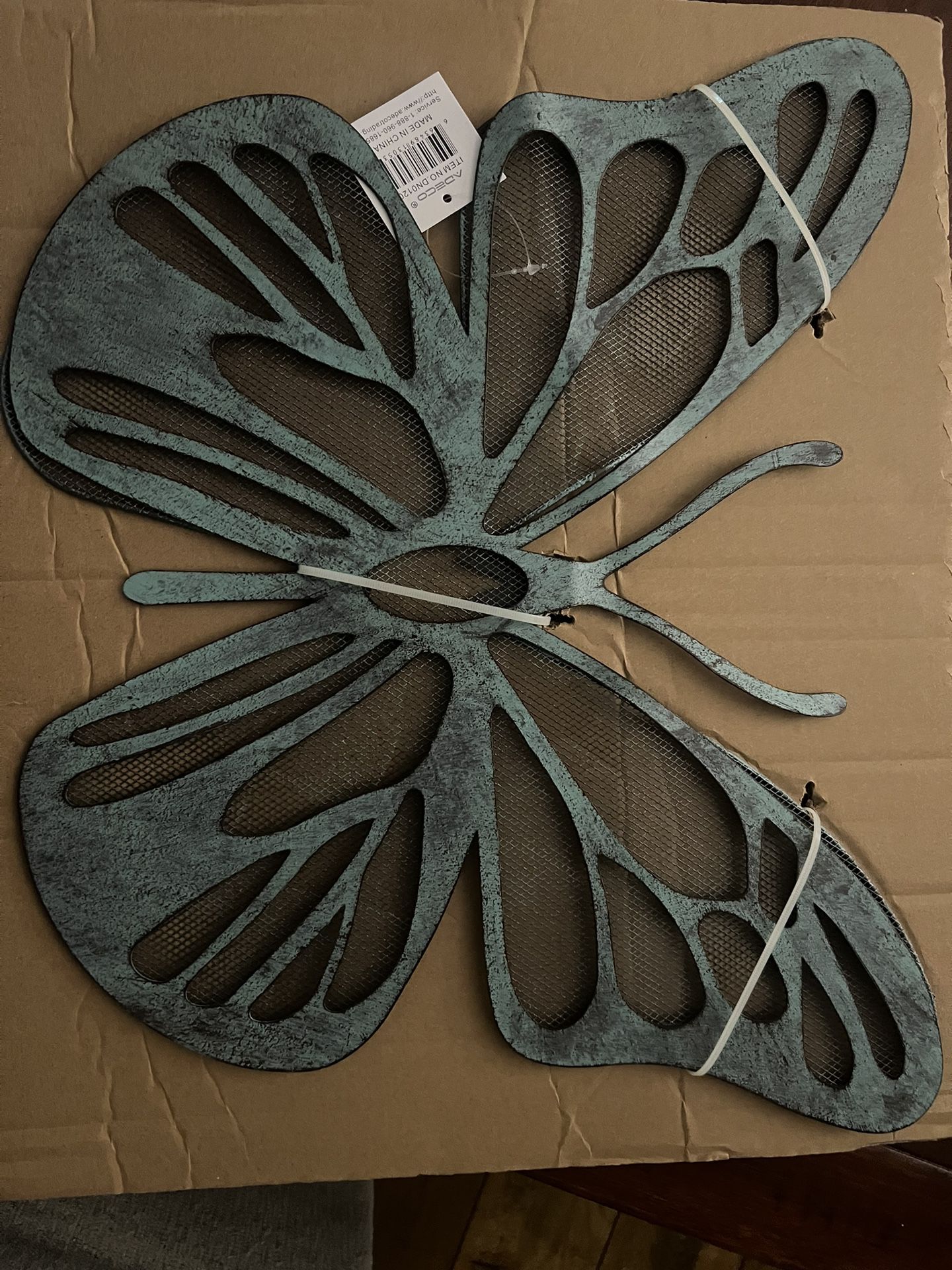 Adeco Metal Butterfly Wall Decor