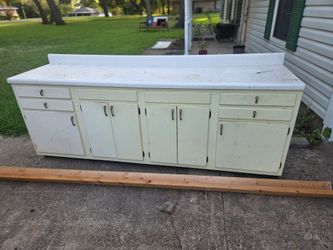 Free cabinet and countertop.