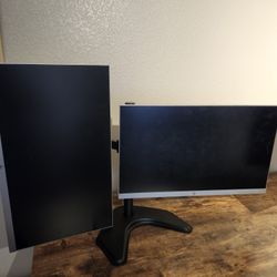 Dual Monitors With Arm