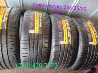 (4) New Low Pro Tires 245/35/20 forceland  Brand 