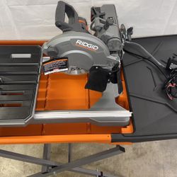 12 Amp 8 in. Blade Corded Wet Tile Saw with Extended Rip