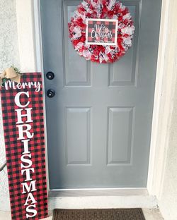 Door sign & Wreathe combo