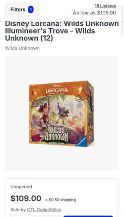 Disney Lorcana Wilds Unknown Illumineer's Trove