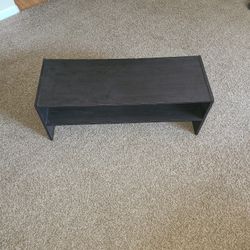 Wooden Shelf (Black), 12in. By 31in. By 11in.
