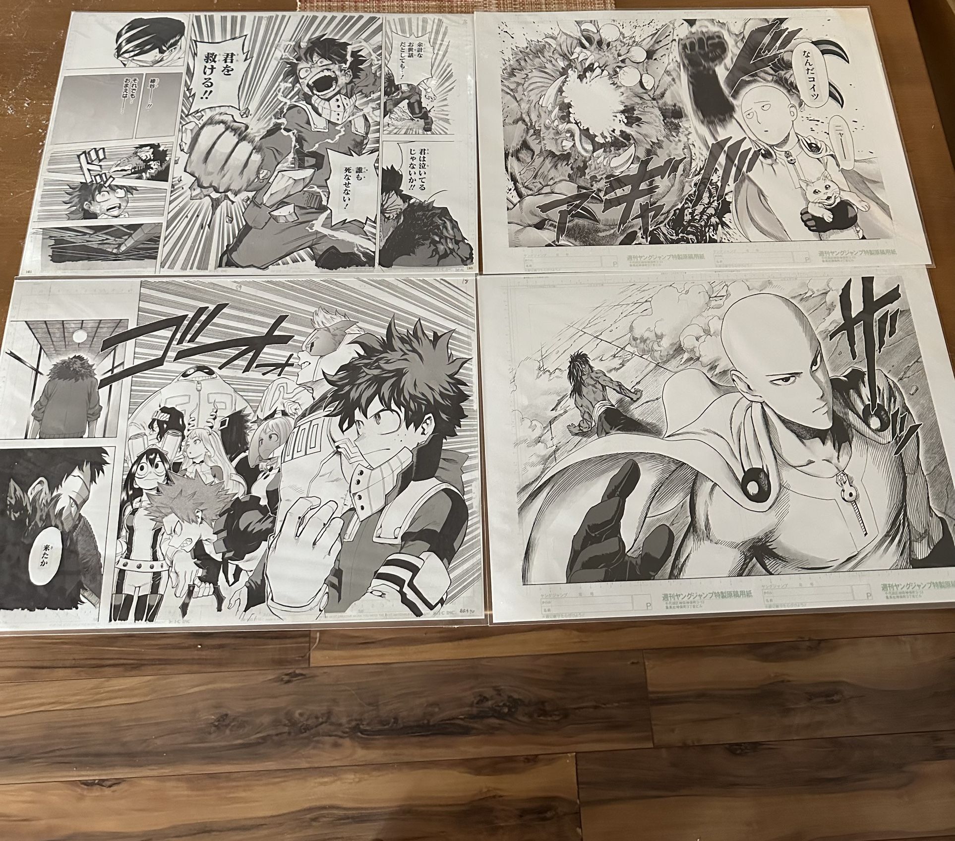 My Hero And One Punch Man Manga Panels