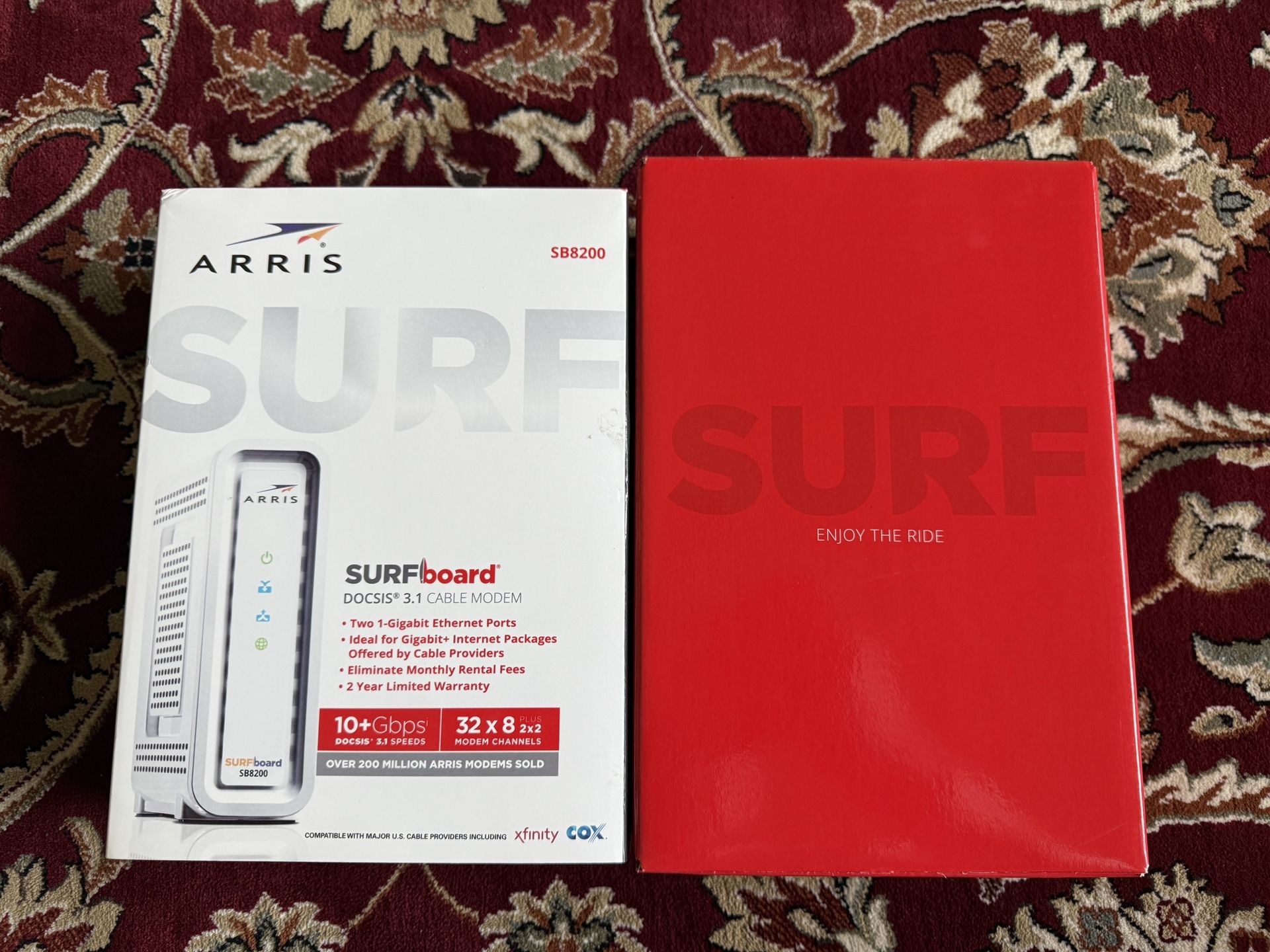 ARRIS (SB8200) - Cable Modem - Fast DOCSIS 3.1 , Approved for Comcast Xfinity, Cox, Charter Spectrum