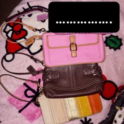 Vintage coach wristlet bundle (3)