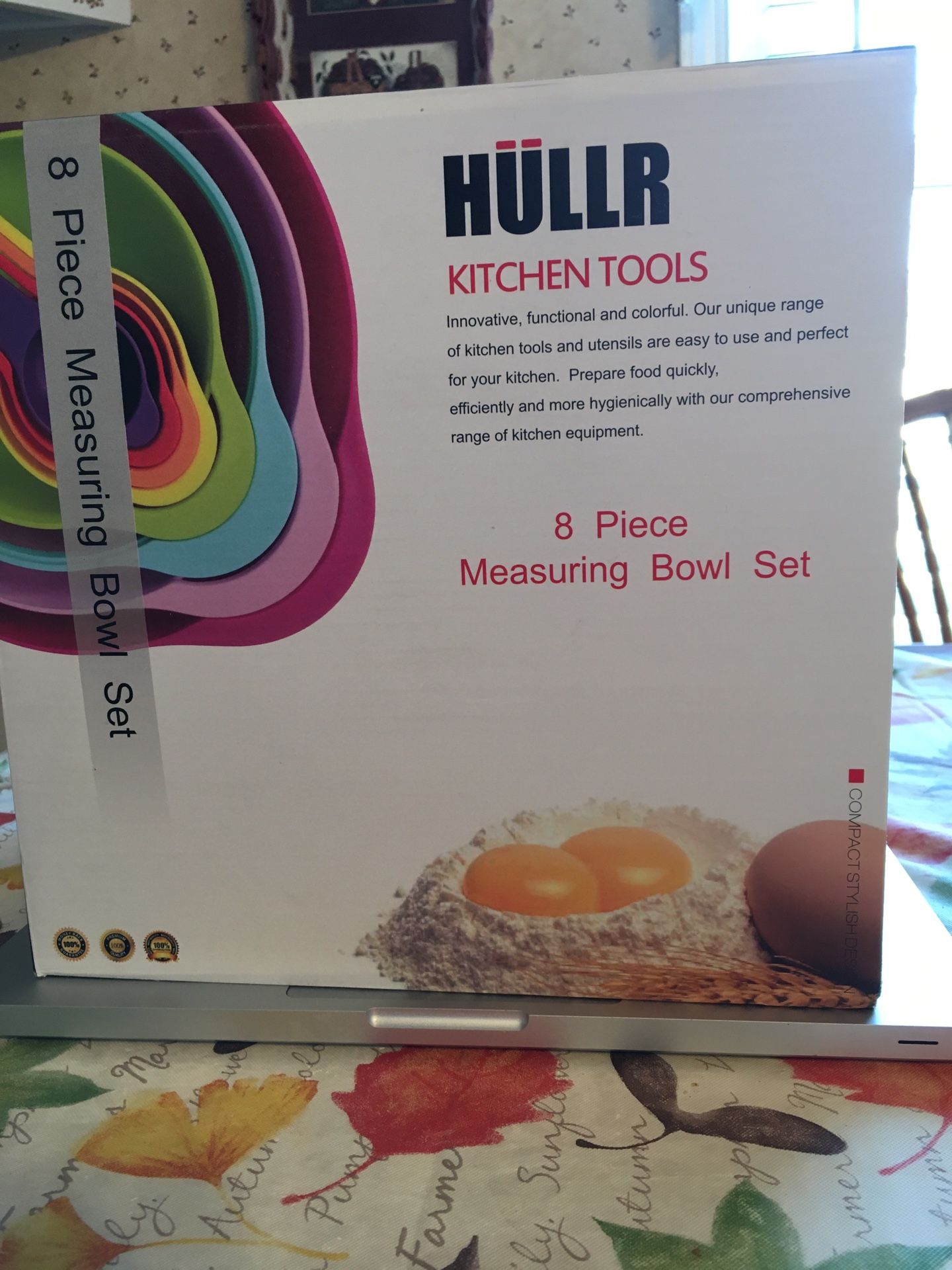 Hullr Kitchen Tools 8 Pc. Measuring Bowl Set.