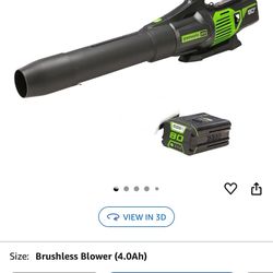 Greenworks 80V (170 MPH / 730 CFM  Cordless Brushless Axial Leaf Blower, 4.0A (NO CHARGER INCLUDED)