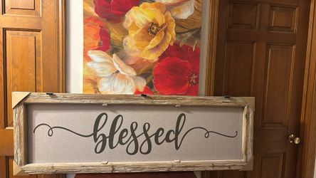 Blessed Rustic Sign