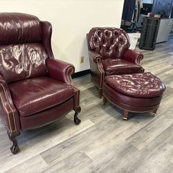 Leather Nailhead Chairs