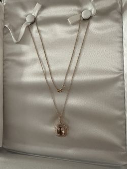 Rose Gold Diamond Necklace