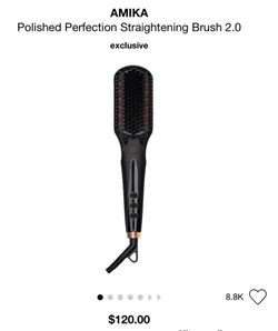 (Amika:) Polished Perfection Hair Straightening Brush 2.0