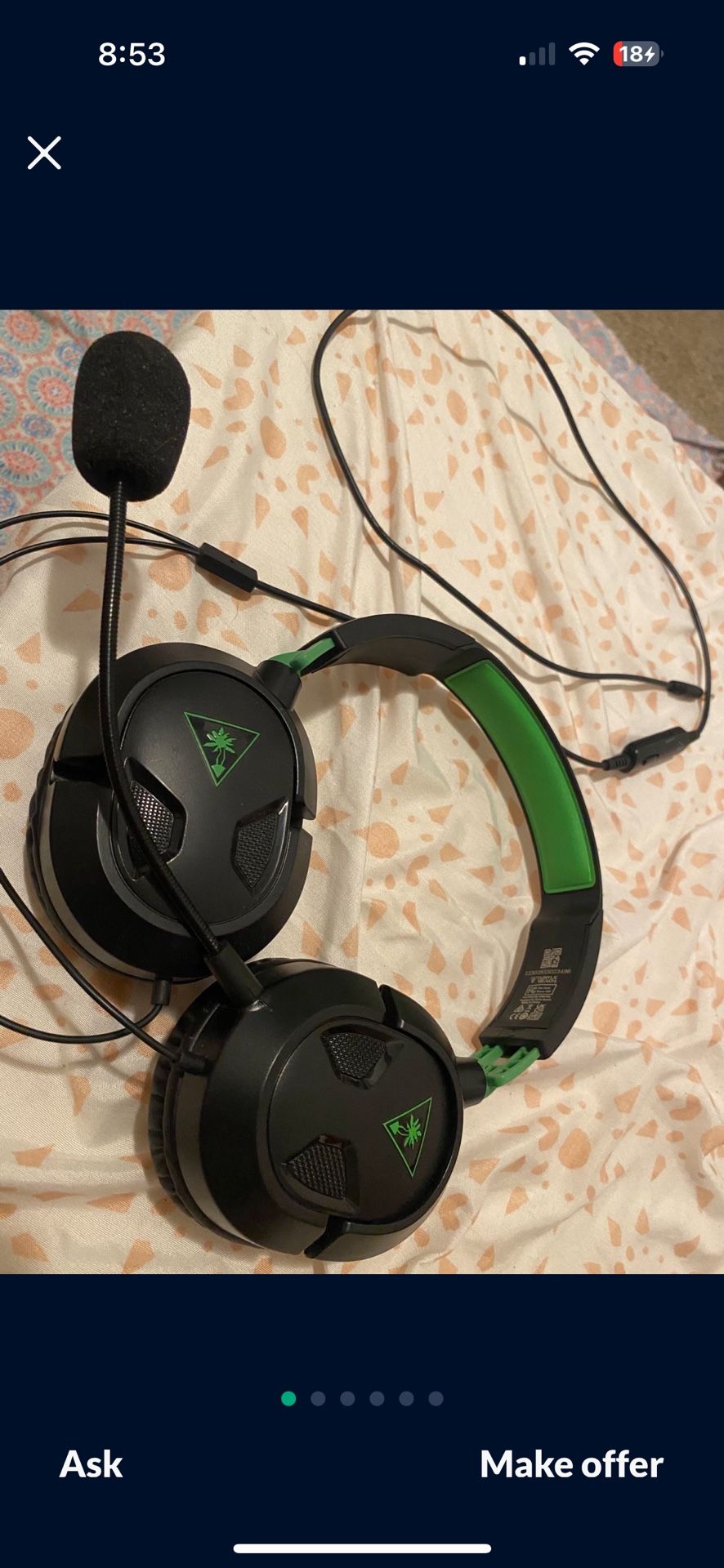 Turtle Beach Xbox Gaming Mic Headset