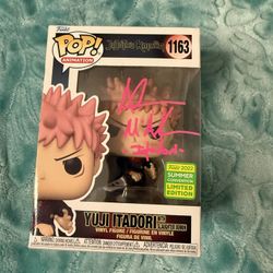 Yuji Itadori Funko Signed By Adam McArthur 
