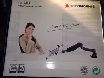 Fleximounts model L01 adjustable laptop/notebook desk mount and dual purpose vesa mount option